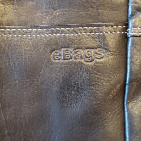 eBags vintage leather computer bag black - Picture 6 of 15